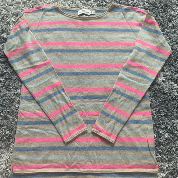 Vineyard Vines beach layer merino wool natural fiber sweater, fits like a small - Picture 4 of 6